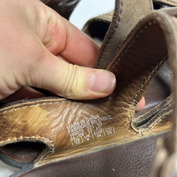 Vintage NIKE ACG Fisherman Hiking Sandals Mens 10 Y2K Brown Leather 138027 221 - Picture 10 of 10